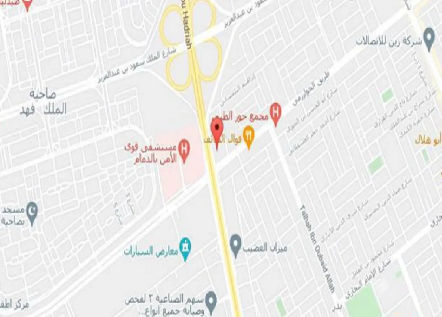 مخطط طريق أبو حدرية بالدمام